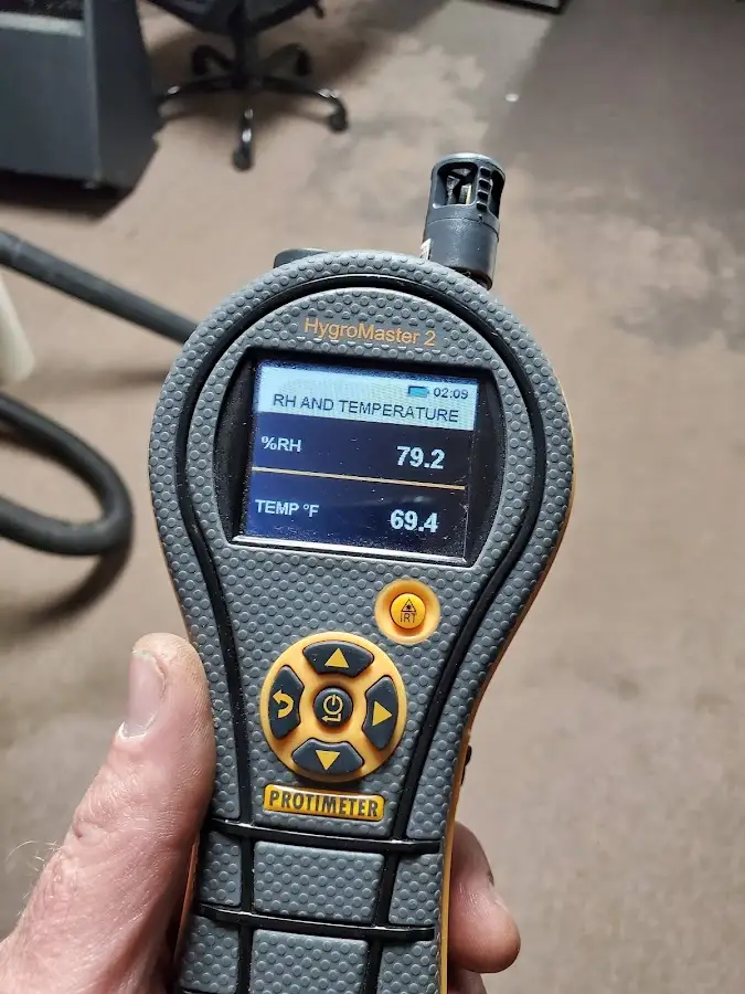 Moisture meter humidity assessment for Fire & Smoke Damage Restoration in Westbury